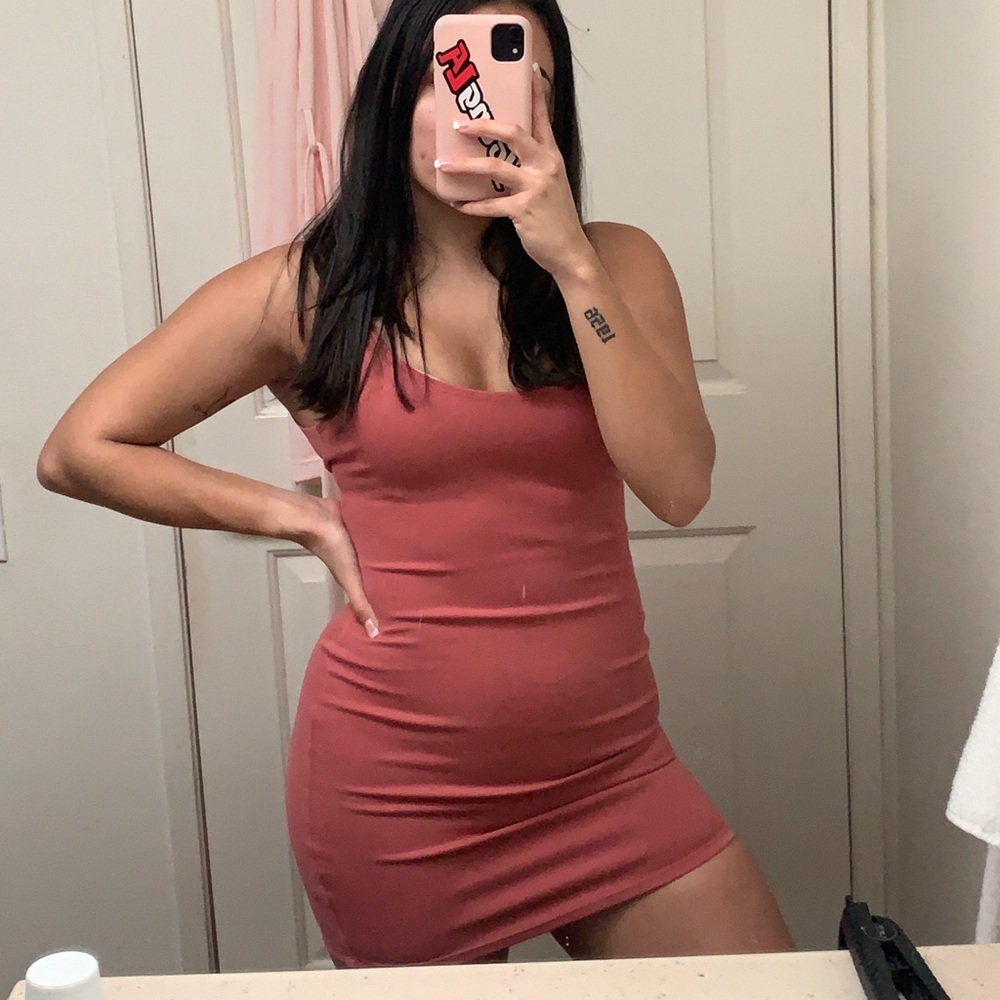 Dusty Rose Mini Dress